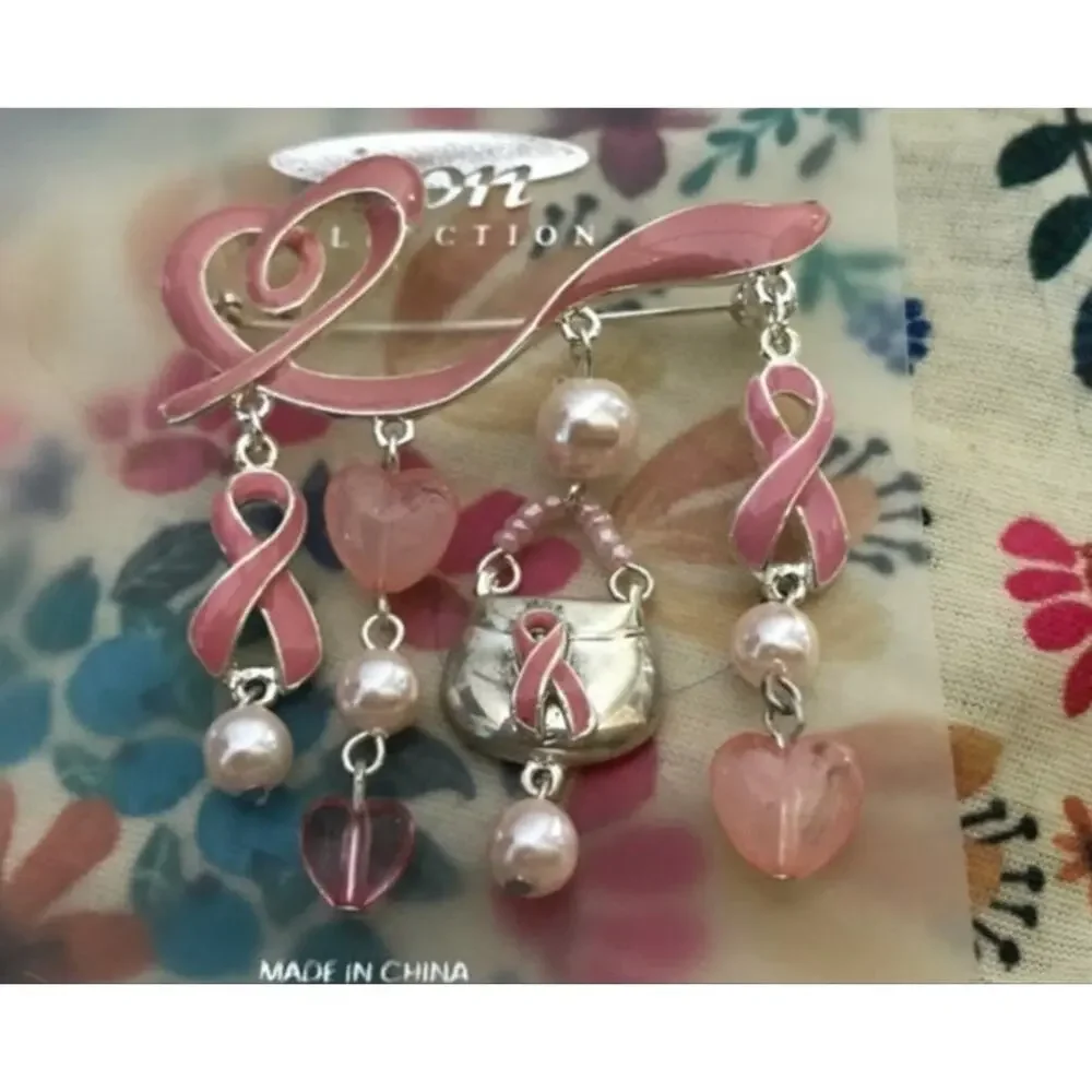 Breast Cancer Awareness Support Survivor Broach Pin Deadstock NEW